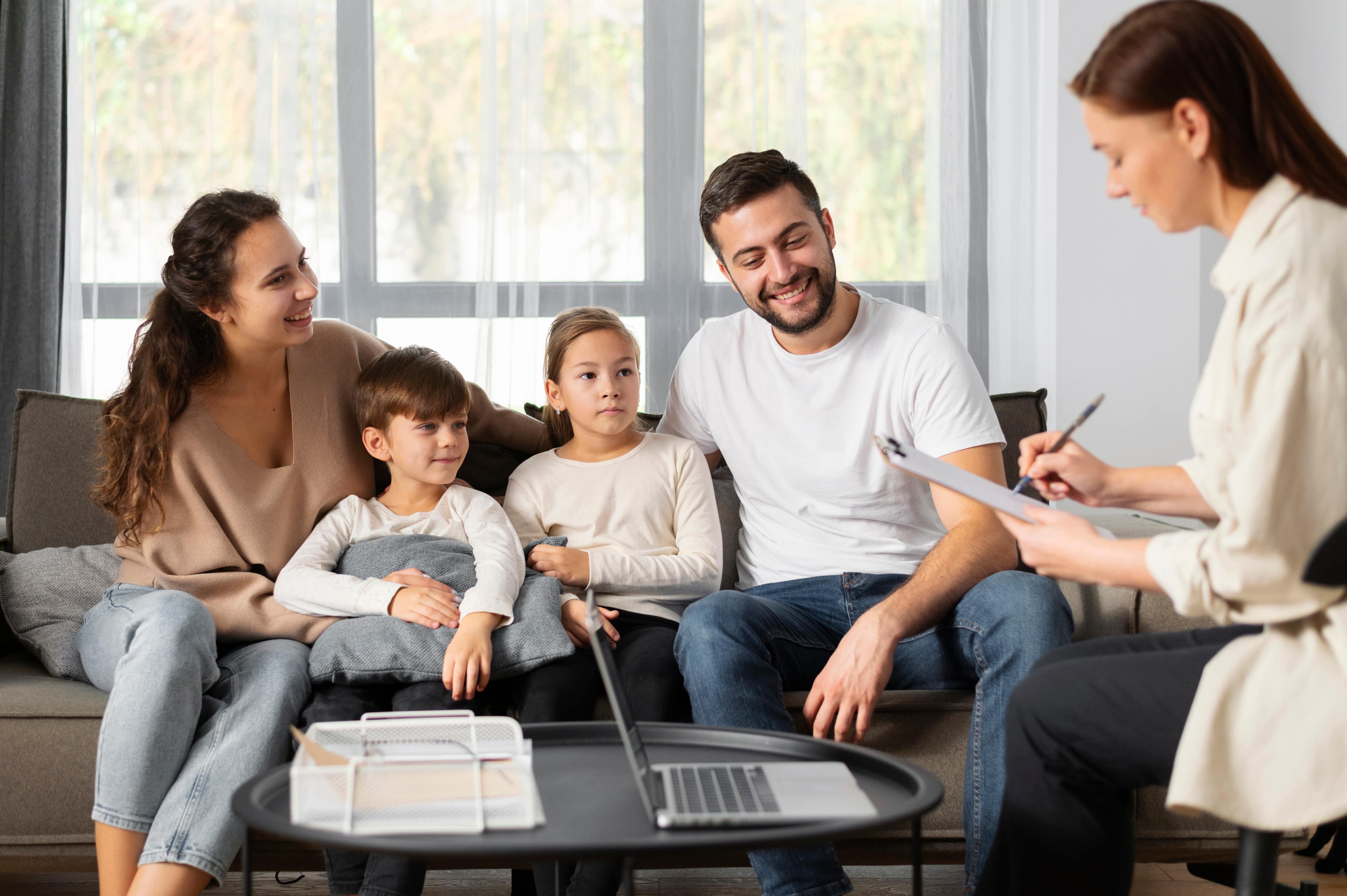 Early intervention provider and family support session