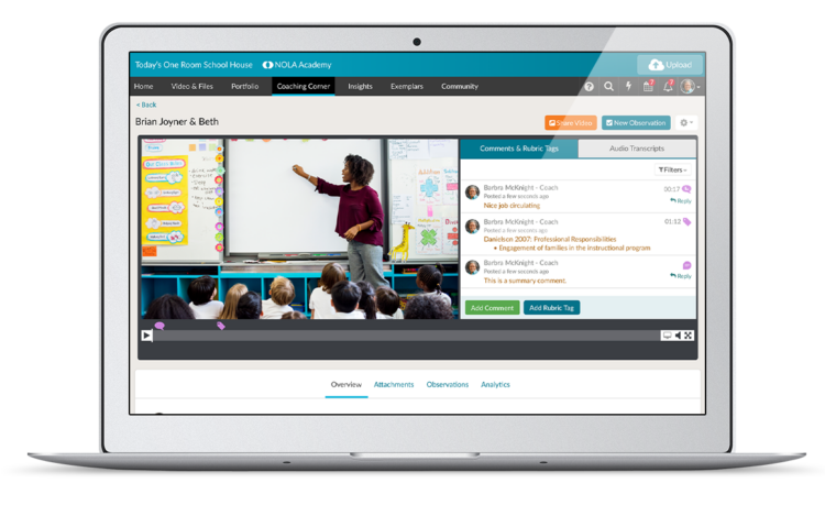 Coaching observation on the TORSH Talent Platform to streamline teacher recruitment and development